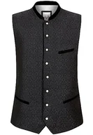 Garnitury - Stockerpoint Męska kamizelka Leono do stroju ludowego, czarny, 46 - miniaturka - grafika 1