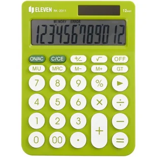 Kalkulator ELEVEN RK-2311GR Zasilanie bateryjno-słoneczne, 4 pamięci - Kalkulatory - miniaturka - grafika 1