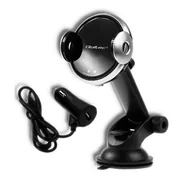 Ładowarki samochodowe - Qoltec Ładowarka indukcyjna samochodowa z uchwytem iR | 15W | QC3.0 | USB typ C 51216 - miniaturka - grafika 1