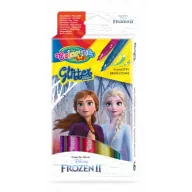 Flamastry - Patio Flamastry brokatowe Colorino Kids Frozen 6 szt. - miniaturka - grafika 1