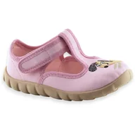 Buty dla dziewczynek - Różowe kapcie do żłobka dla dziewczynki Befado 627P012 Flexi - miniaturka - grafika 1