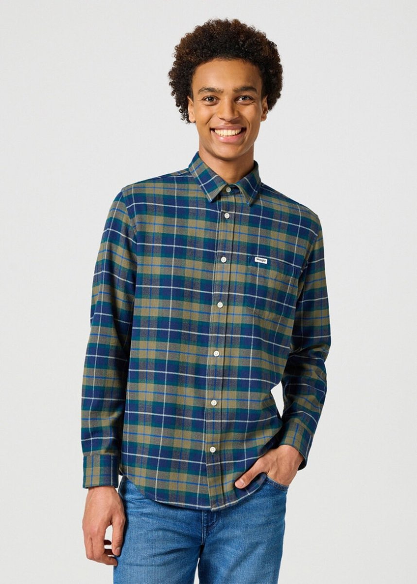 Męska koszula Wrangler 1 PKT FLANNEL SHIRT M