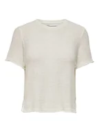 Swetry damskie - ONLY Sweter w kolorze kremowym - miniaturka - grafika 1