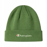 Czapki damskie - Czapka dla dzieci Champion Beanie Cap zielona 806070 GS149 - miniaturka - grafika 1
