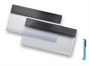 DBR 39X75 MM BEZBARWNA Z TAŚMĄ MAGNETYCZNĄ 19 MM - 20 SZT - Przybory szkolne - miniaturka - grafika 1