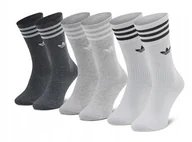 Skarpetki męskie - Adidas Skarpetki adidas 3 Stripes Crew Sock wielokolorowy rozmiar 39-42 - miniaturka - grafika 1