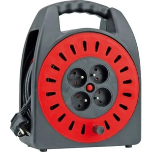 Vorel Przedłużacz zwijany pvc 4-gniazda 30m 72573 - Przedłużacze i rozgałęźniki - miniaturka - grafika 1