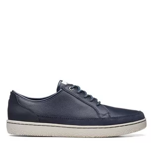 Clarks Hodson Lace [navy leather] - rozmiar 42 - Półbuty męskie - miniaturka - grafika 1