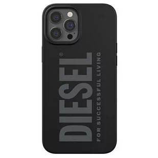 Etui Diesel Silicone Case do iPhone 12 Pro Max czarny/black 44278 - Etui i futerały do telefonów - miniaturka - grafika 1