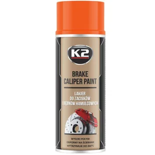 K2 Brake Caliper Lakier do Zacisków Bębnów Kolor Pomarańczoy Trwały Spray - Chemia warsztatowa - miniaturka - grafika 1