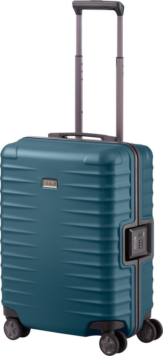 Walizka kabinowa Titan Litron Frame 55 cm niebieska