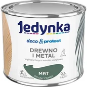 Emalie - Farba akrylowa Jedynka DecoProtect Drewno i Metal Mat Zielony ciemny 0,2 l - miniaturka - grafika 1