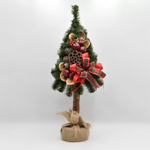 Choinka GRID z czerwoną kokardą 65 cm HOMLA - Choinki Choinka GRID z czerwoną kokardą 65 cm HOMLA - Choinki - miniaturka - grafika 1