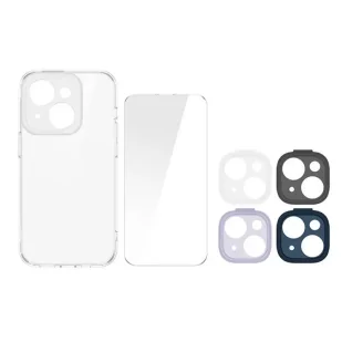 Zestaw ochronny Baseus Illusion przeźroczyste etui, szkło hartowane i ramki na aparat do iPhone 14 - Etui i futerały do telefonów - miniaturka - grafika 9