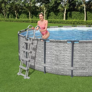 Bestway 4-stopniowa drabinka basenowa Flowclear, 122 cm - Akcesoria do basenów - miniaturka - grafika 1