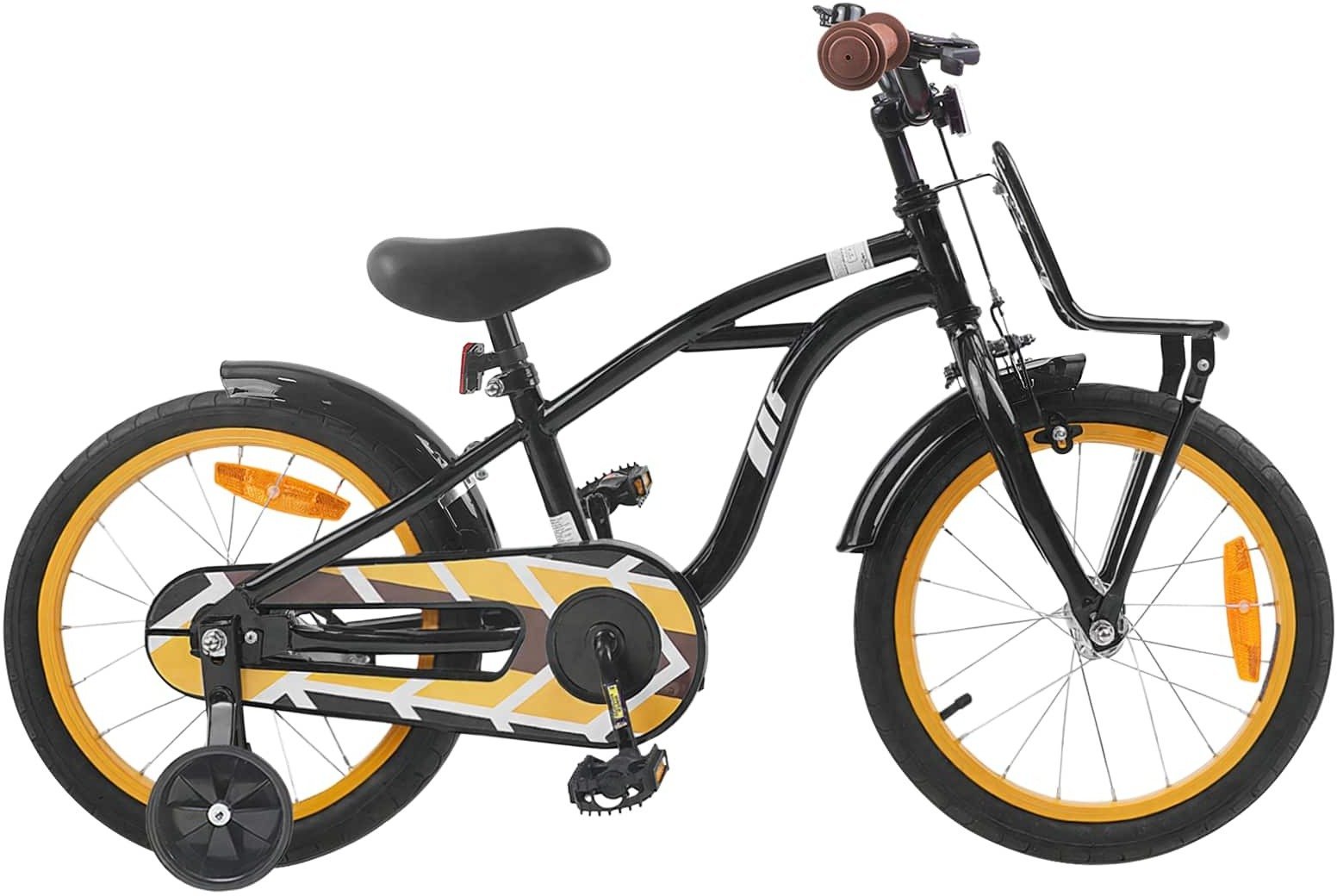 vidaXL vidaXL Rower Dziecięcy 16 Cali dla dzieci w wieku 4-6 lat Czarny