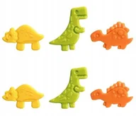 Dodatki do ciast w proszku - DEKORACJA CZEKOLADOWA - kolorowe dinozaury 6 szt - miniaturka - grafika 1