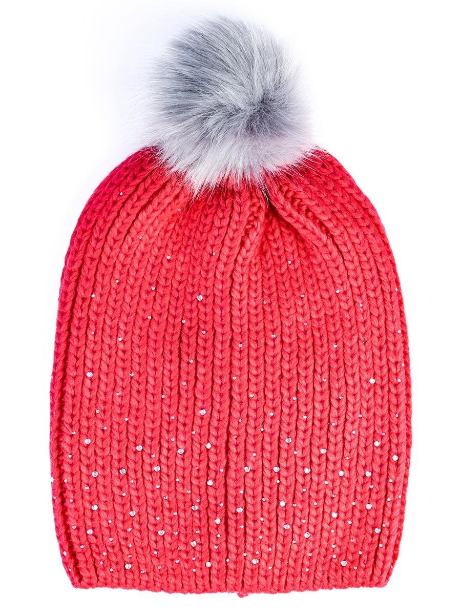 Damska czapka zimowa czerwona Passigatti