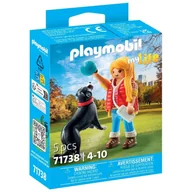 Klocki - Playmobil my Life Dziewczynka z psem pasterskim 71738 - miniaturka - grafika 1