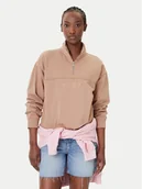 Bluzy damskie - Roxy Bluza Our Town ERJFT04949 Brązowy Regular Fit - miniaturka - grafika 1