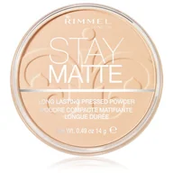 Pudry do twarzy - Rimmel London Stay Matte Long Lasting Pressed Powder 14g W Puder 001 Transparent - miniaturka - grafika 1