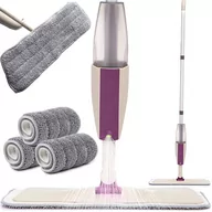Miotły, szufle, mopy - MOP PŁASKI ZE SPRYSKIWACZEM SPRAYMOP 3x MIKROFIBRA - miniaturka - grafika 1