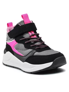 Buty dla dziewczynek - Garvalin Sneakersy 211661 S Szary - grafika 1