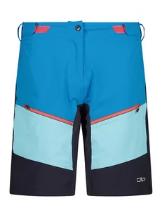 CMP Bermudy funkcyjne w kolorze niebiesko-czarnym - Spodnie sportowe damskie - miniaturka - grafika 1