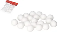 Prace ręczne dla dzieci - Kulki Styropianowe Z Brokatem 2,5Cm 50Szt Białe - miniaturka - grafika 1