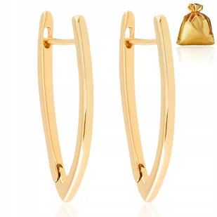 DAMSKIE ZŁOTE POZŁACANE KOLCZYKI STAL CHIRURGICZNA 18K ANGIELSKIE KLASYCZNE - Kolczyki DAMSKIE ZŁOTE POZŁACANE KOLCZYKI STAL CHIRURGICZNA 18K ANGIELSKIE KLASYCZNE - Kolczyki - miniaturka - grafika 1