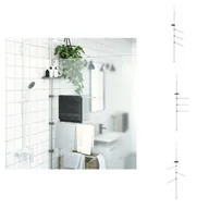 Ręczniki - vidaXL Wieszak na ręczniki 47x280 cm aluminium - Wieszak na ręczniki - miniaturka - grafika 1