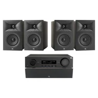 Kino domowe - Amplituner JBL MA310 Czarny + Kolumna głośnikowa JBL Stage 2 240 B Czarny (4 szt.) + Głośnik centralny JBL Stage 2 245C Czarny (1 szt.) - miniaturka - grafika 1