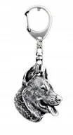 Breloki - Owczarek Francuski Beauceron Brelok posrebrzany - miniaturka - grafika 1