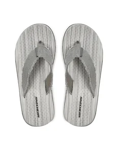 Skechers Japonki Tantric-Fritz 205098/GRY Szary - Klapki i japonki męskie - miniaturka - grafika 1