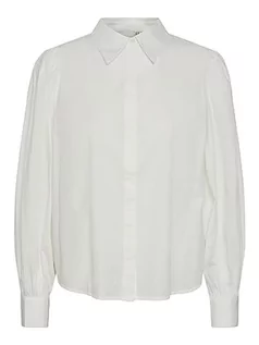 Bluzki damskie - YAS Damska bluzka Yasphilly Ls Shirt S. Noos, Star White, L - grafika 1