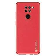 Etui i futerały do telefonów - Dux Ducis Yolo eleganckie etui pokrowiec ze skóry ekologicznej Xiaomi Redmi 10X 4G / Xiaomi Redmi Note 9 czerwony - miniaturka - grafika 1