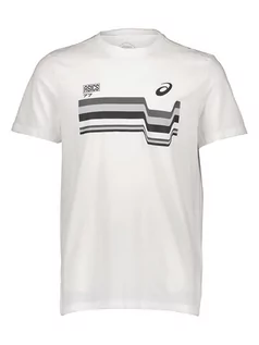 Koszulki męskie - asics Koszulka w kolorze białym - grafika 1