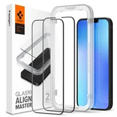 Szkła hartowane na telefon - Spigen SZKŁO HARTOWANE ALM GLASS FC 2-PACK DO - IPHONE 13 / 13 PRO AGL03387 - miniaturka - grafika 1