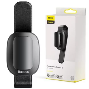 Baseus Baseus samochodowy uchwyt klips na okulary do okularów czarny (ACYJN-B01) - Czarny ACYJN-B01 - Akcesoria motoryzacyjne - miniaturka - grafika 2