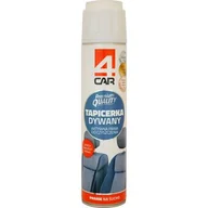 Kosmetyki samochodowe - Aktywna piana do czyszczenia tapicerki i dywanów + szczotka 600ml spray 4Car Premium Quality - miniaturka - grafika 1