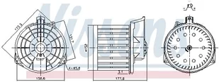 Wentylator wewnętrzny Nissens 87549 - Akcesoria do klimatyzacji i ogrzewania - miniaturka - grafika 1