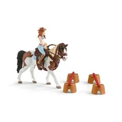 Figurki dla dzieci - Schleich 42443 Mia i zestaw do skoków przez przeszkody - miniaturka - grafika 1