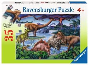 Ravensburger Puzzle 35 elementów. Plac zabaw dinozaurów - Puzzle - miniaturka - grafika 1