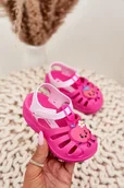 Buty dla dziewczynek - Sandałki Dziecięce Na Rzep Owoce 83615 Ipanema Summer XIV Różowe-25/26 - miniaturka - grafika 1