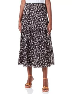 TILDEN Damska spódnica maxi 37230925, czarna wełna biała, M, czarny wełniany biały, M - Spódnice - miniaturka - grafika 1