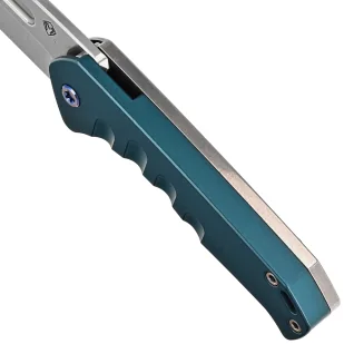 Nóż składany Medford Praetorian Swift FL Flipper Drop Point Blue Aluminium, Tumbled S45VN by Greg Medford - Noże - miniaturka - grafika 4