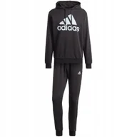 Dresy męskie - Dres męski adidas Big Logo Terry Track Suit czarny IJ8555 S - miniaturka - grafika 1
