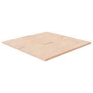Blaty meblowe i parapety okienne - Kwadratowy blat do stolika, 90x90x2,5 cm, surowe drewno dębowe - miniaturka - grafika 1