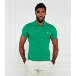 POLO RALPH LAUREN Polo Slim Fit pique - Koszule męskie - miniaturka - grafika 1