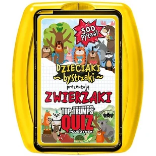 Winning Moves, Top Trumps Quiz Zwierzaki, gra quizowa - Gry karciane - miniaturka - grafika 1